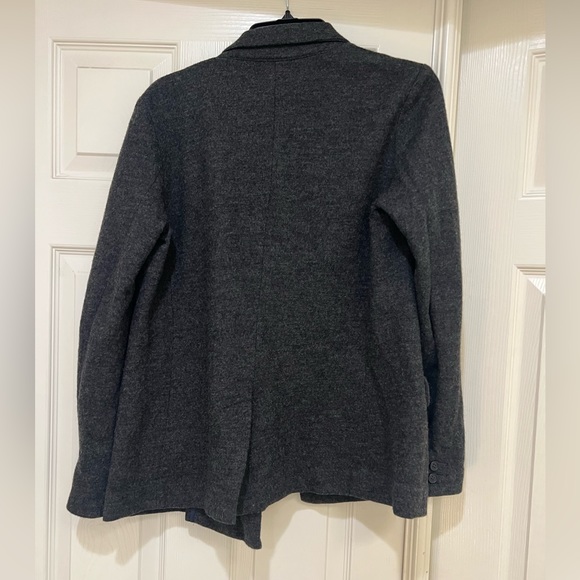 J.Crew Classic 100% Women’s Wool Double Breasted‎ Gray Blazer Pea Coat size 6 - Picture 10 of 12